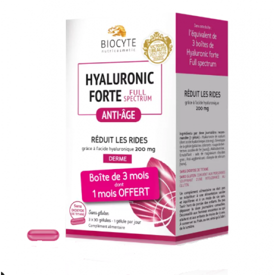 Biocyte Hyaluronic Forte® Full Spectrum - 90 capsules